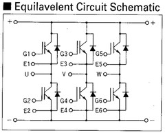 FUJI ELECTRIC – 6MBI25L-120 – Transistor, IGBT, 25A,1200V, N-Channel, New