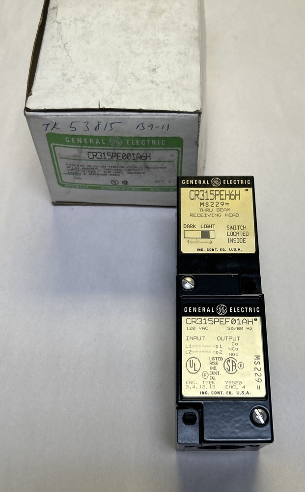 GENERAL ELECTRIC,CR315PE001A6H,PHOTOELECTRIC RECEIVER NEW