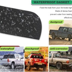 3rd Third Brake Light Seal Gasket Compatible with 1500 2009 to 2018, 2500 black
