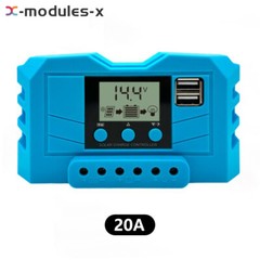 10A/20A/30A 12V/24V PWM Photovoltaic Solar Battery Charge Controller LCD Display