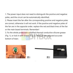 DC 12V 24V Fan Temperature Controller Module 4-Wire Speed Control Governor Board