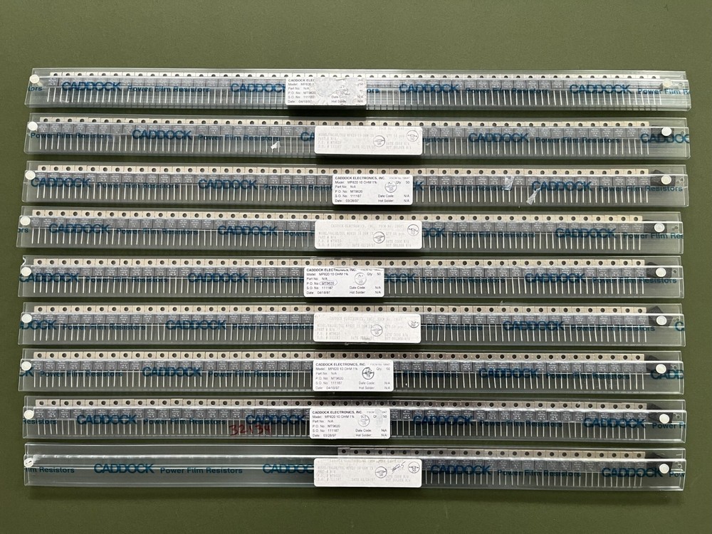 CADDOCK MP820-10.0-1% Thick Film 10 Ohm Resistor, 20W, +/- 1, 300V Max. LOT 425