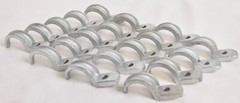 19 Count 1″ Conduit Clamp One-Hole Pipe Straps Malleable Iron Lot