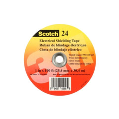 3M 24-1X100FT, Electrical Tape, 24 Shielding Tape 25.4Mm X 30.5M, 1 PC