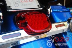 FL Red OZ-USA LED Tail Brake Light Harley Touring Electra FLTR Road King Glide