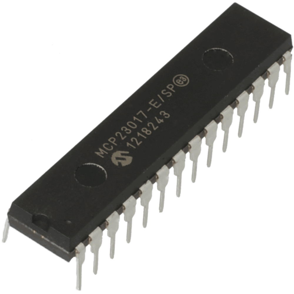 1PCS Microchip MCP23017-E/SP MCP23017 16-Bit I/O Expander with Serial Interface