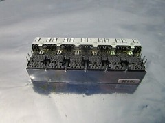 1 Lot of 10 TE Connectivity 1368035-4 PCB Mounted Jacks Single/Multi Port,102511
