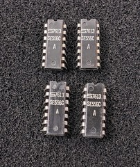 (4) 556 Dual Timer ICs ~ Signetics SE556C – Full -55C to 125C