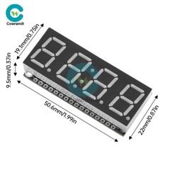 0.56-inch 4-bit 7 Segment LED Display Module Clock Module HT16K33 Driver I2C USA
