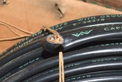 CAPEX Cable Wire 250′ 12/2 NM ROMEX Cable with Ground BLACK CU NOS NEW W1204