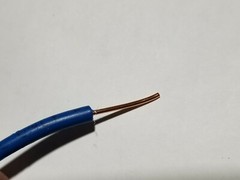 Southwire 18awg Solid Bare Copper PE Sprinkler Irrigation Wire 600V Blue /100ft