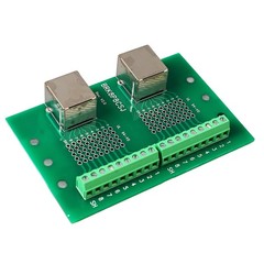 RJ45 Ethernet Connector Breakout Board Dual Network Port Input Screw Terminal❀