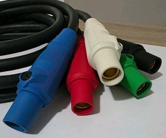 Set Cam Lock 2/0 Bare End Tail To female Hubbell 600V 5ft Power Feeder Cable