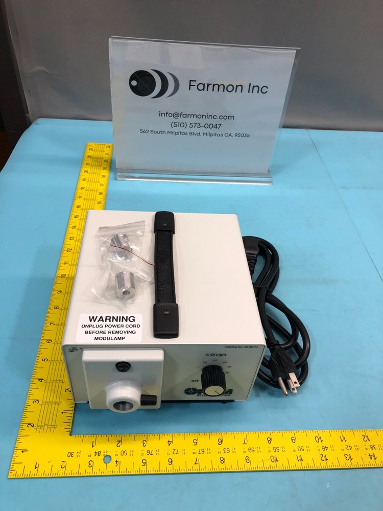 Schott-Fostec 20510./28 Fiber Optic Light Source, Illuminator, Optem, 151812