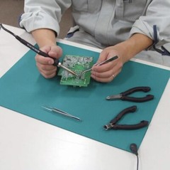 ESD Anti Static Heat Resistant Table Mat 39″x24″ for Tech Repair Soldering Large