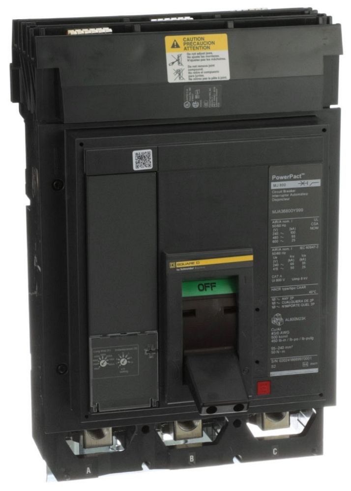 NIB – Square D – MJA36800E10 – Circuit Breaker, Powerpact M, 300A To 800A