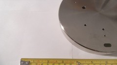 Aluminum cover Nickel plated, 6-9/16″ OD x point 960″ tall