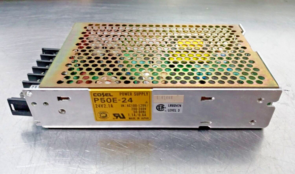Cosel P50E-24 (P50E24) Power Supply 24V, 2.1A, 100-120V/200-240V