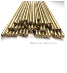EDM Drilling Machine Brass Electrode Tube Multihole 4 Holes 1.0-3.0mm x 400mm