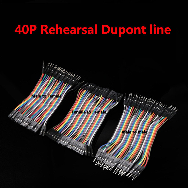 40P Dupont wire 10CM-30CM Cables Line Jumper Connector F-F/M-M/Male to Female