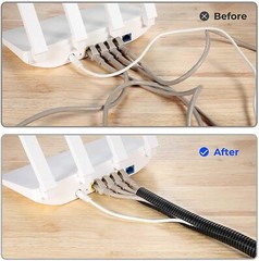 Split Loom Tube Wire Conduit Hose Use For Auto Home Marine Office etc Cover Lot