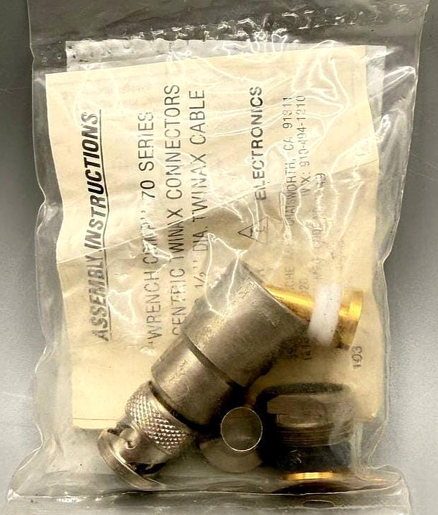 Vintage Trompeter PL75-47 70 Series Twinax Triax Connector Kit NOS MIL-STD