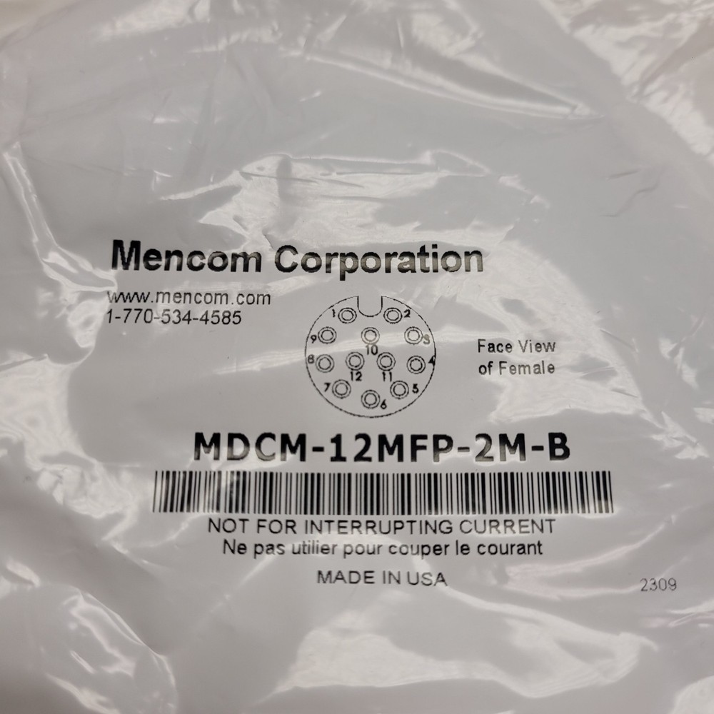 MENCOM MDCM-12MFP-2M-B / MDCM12MFP2MB (NEW IN BOX)