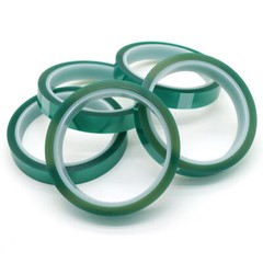 33M PET Adhesive Polyester Tape High Temp Masking Powder Coating Green 5-100mm