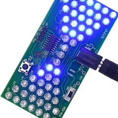 Electronic Hourglass DIY Kit Funny Practice Soldering Kit w/ LED DC Power Cable
