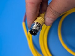 Mencom MAC-6MP-4M 1/2-20 Cordset, 6 Pole, Male Straight, 4 M