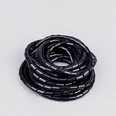 Spiral Wrap Cable Tidy White/Black Hide Banding Loom Wire Management 4mm-30mm