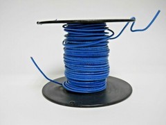 12 AWG INSULATED BLUE SOLID COPPER, THHN/THWN-2, 600V, APPROX. 125FT.