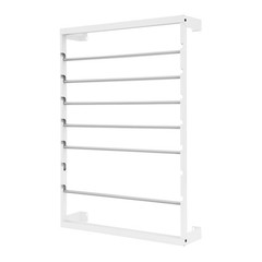 White Heavy Duty Cable Reel Holder and Dispenser With 6 Stainless Steel Rods