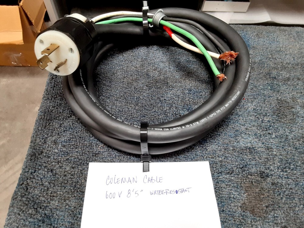 COLEMAN WIRE & CABLE 8.5″ electrical 4 lb 600v WATER RESISTANT with Leviton