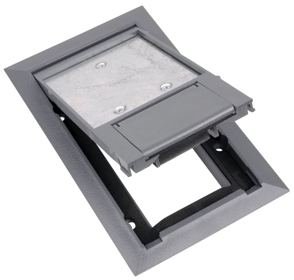 Steel City 664-CST-SW-GRY, Rectangular, Recessed Service Floor Box Cover, 1pc