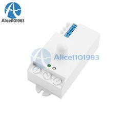 DC12-24V AC110-240V 5.8GHz Microwave Radar Sensor Body Motion HF Detector Switch