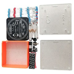 DIY Rotating LED Electronic Digital Clock Kit Learning Board DC5V DS1302 + SheH1