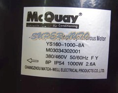 1Pcs YS160-1000-8A Air Conditioner Motor Parts For MAC210 50/60Hz 380/460V 2.6A