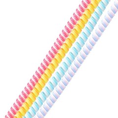 Spiral Cable Protector for USB Cord Sleeve 4.6 Feet Each, Red,Purple,Yellow,Blue