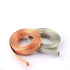 Flat Pure Copper/Tin plated Braid Cable Copper Braid Wire Ground Lead 2.5-120mm²