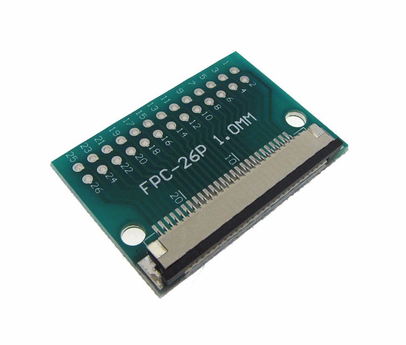 26P 26 Pins FPC to DIP Breakout Board 1.0mm pitch