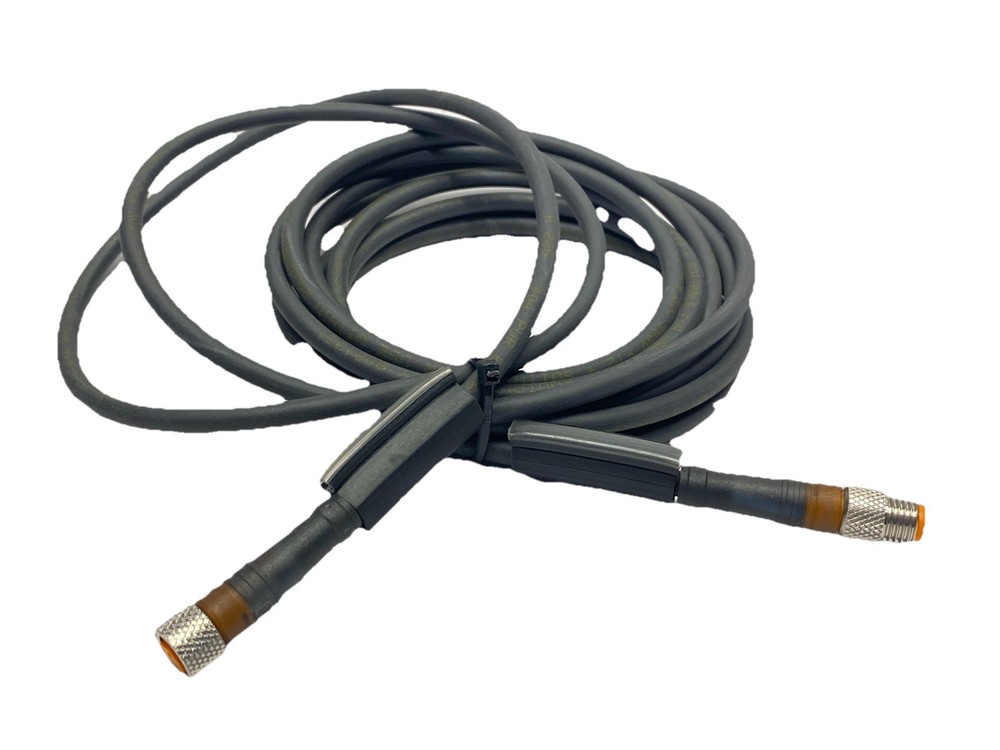 Lumberg RSMV 4-RKMV 4-225/3M Double Ended Cordset M8 4-Pin Male to Female 3m