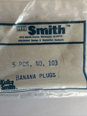 HH Smith #103 Uninsulated Banana Plug Package of 5 pcs.