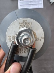 Hubbell Ohio Brass PDV100 Optima HD Arrester 2137226402 27kV 22kV MCOV New!