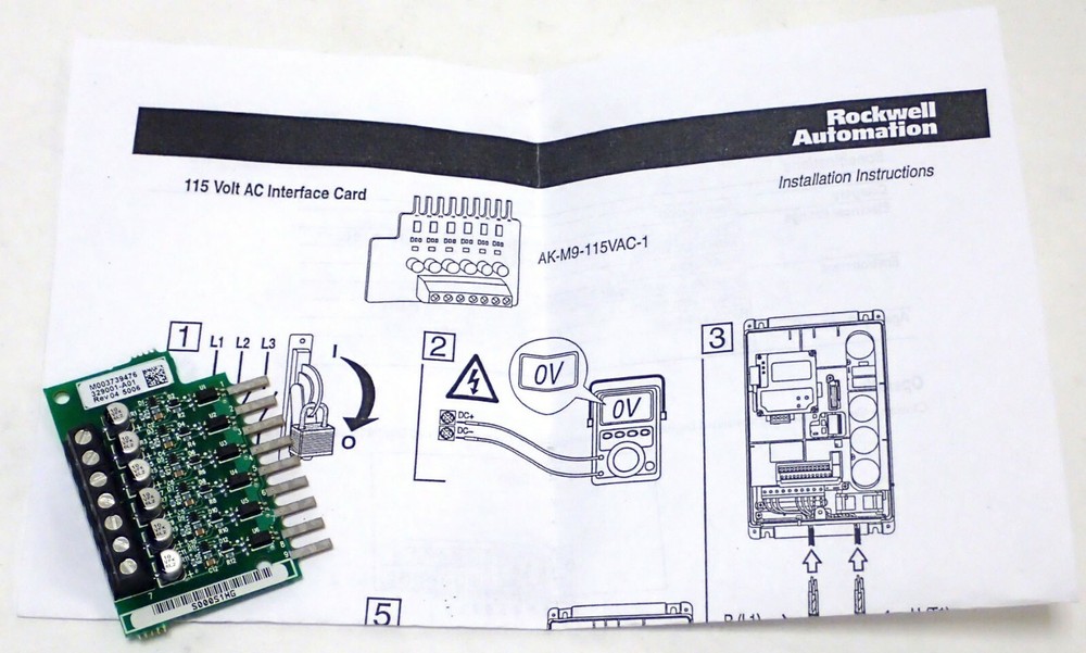 ROCKWELL AUTOMATION 329001-A01 115V AC INTERFACE CARD REV 04 M003739476, NOS!
