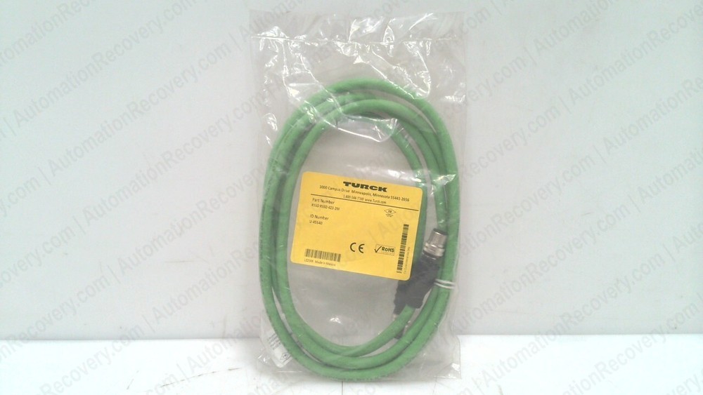 TURCK RSSD RSSD 423-2M, PROFINET INDUSTRIAL ETHERNET CABLE, U-45540, NEW #335875