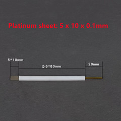0.1-0.2mm Platinum Electrode Holder Purity 99.99% Platinum Sheet Plate Electrode