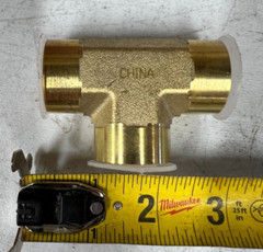 1/2″ Parker Hex Tee Fitting Brass Female NPT Leak Free Connections #8-8-8FT-D