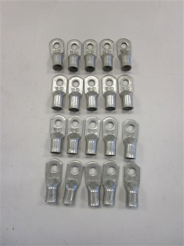 INDUSTRIAL ELECTRICAL WIRE CONNECTOR RING TERMINAL 3/0 GAUGE 3/8″ ID SET OF (20)