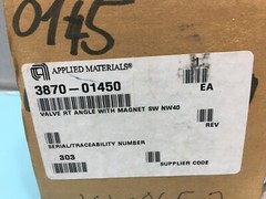 AMAT 3870-01450 Valve Right Angle With Magnet SW NW40, MDC KAV-150-P-02, 128419